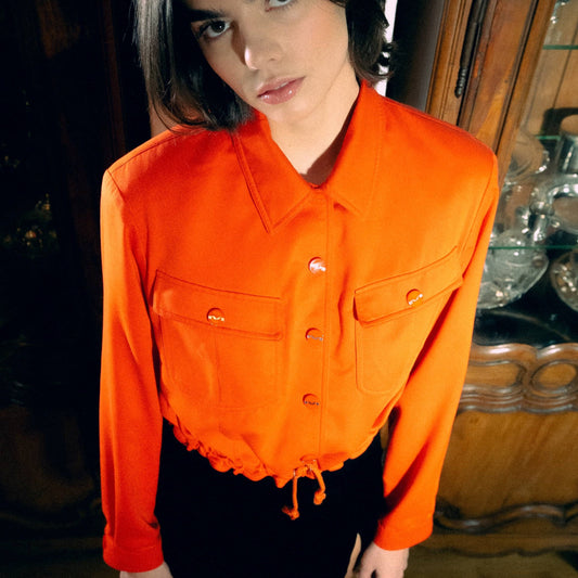 Lysis vintage Thierry Mugler orange short jacket - M - 2000s