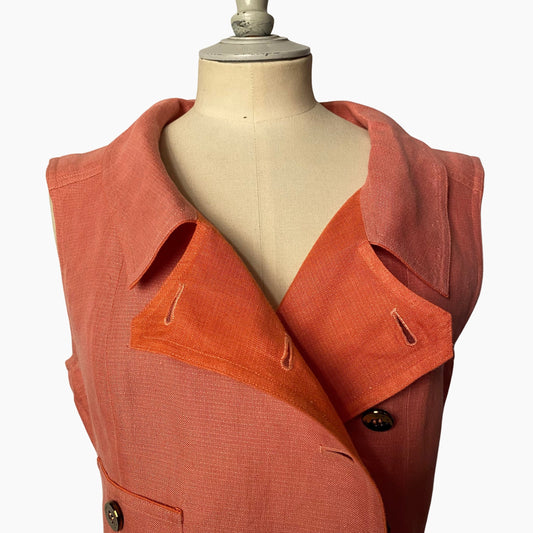 Lysis vintage Chanel skirt and vest linen suit - S - Summer 2000
