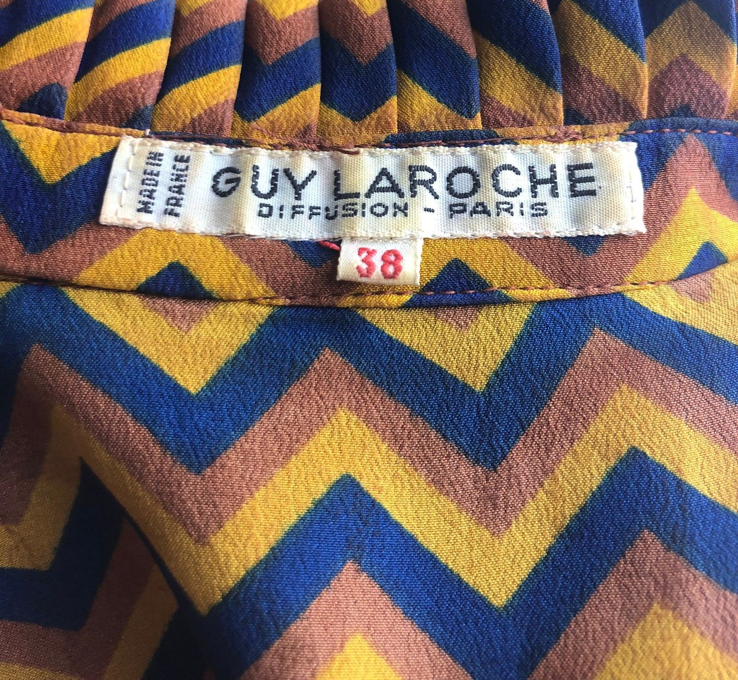 Guy Laroche vintage pleated silk blouse - M - 1980s