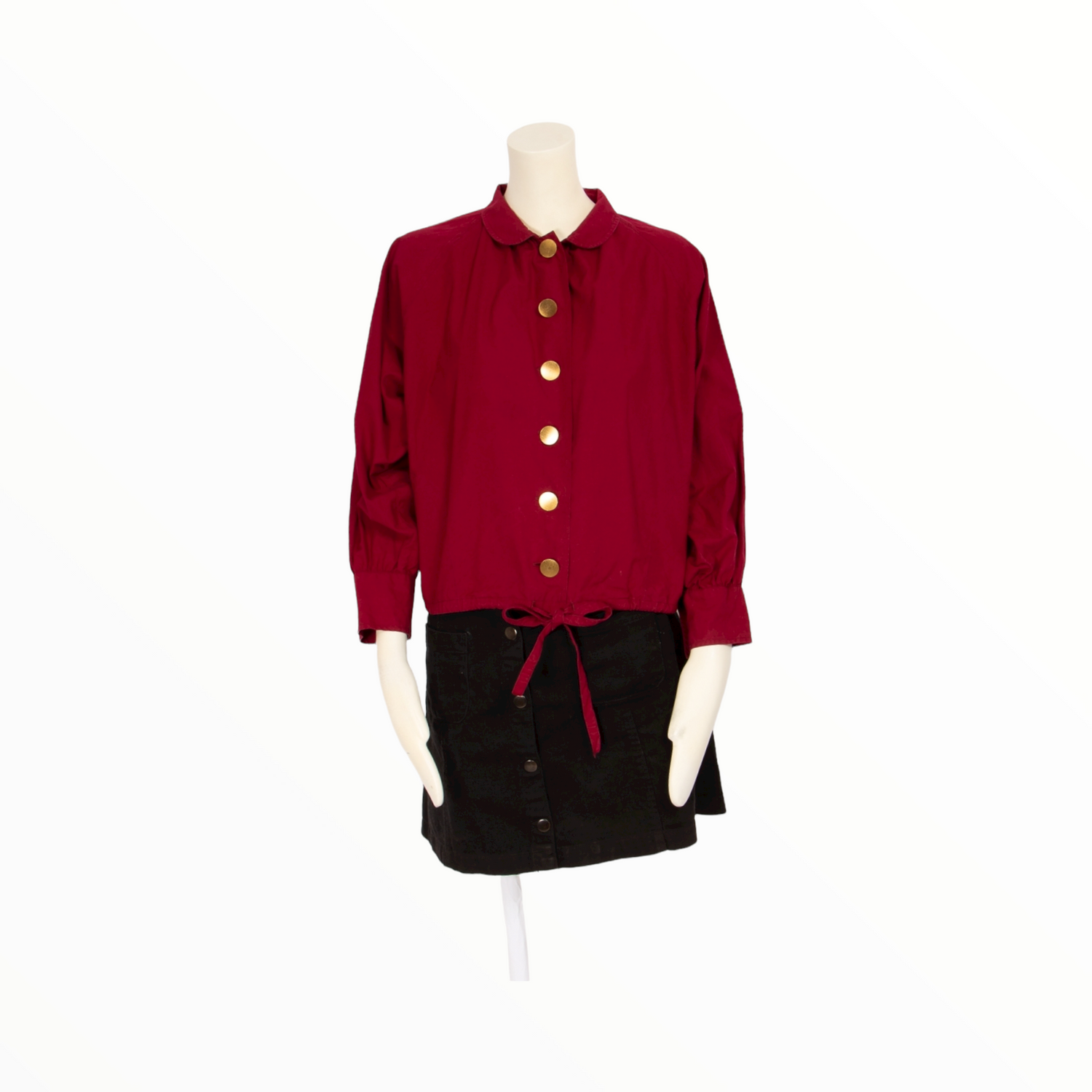 Saint Laurent Rive Gauche vintage burgundy jacket - S - 1970s