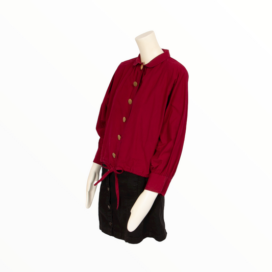 Saint Laurent Rive Gauche vintage burgundy jacket - S - 1970s