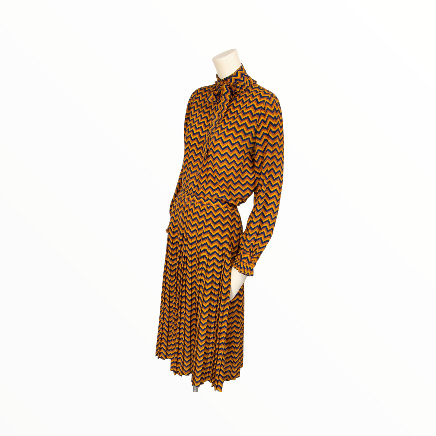 Guy Laroche vintage pleated silk blouse - M - 1980s