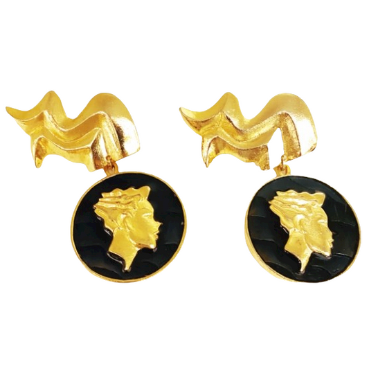 THIERRY MUGLER Earrings vintage Lysis Paris pre-owned secondhand
