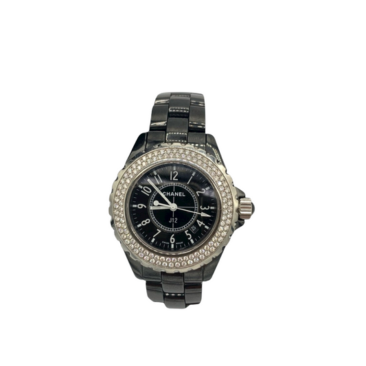 Chanel black watch J12