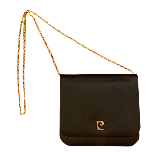Pierre Cardin small shoulder bag in silk satin