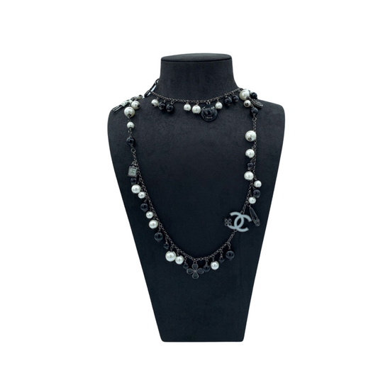 Chanel CC & pearls long necklace - 2010s