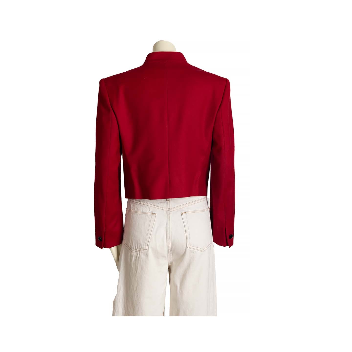 Guy Laroche wool red Spencer jacket - M - 1980s