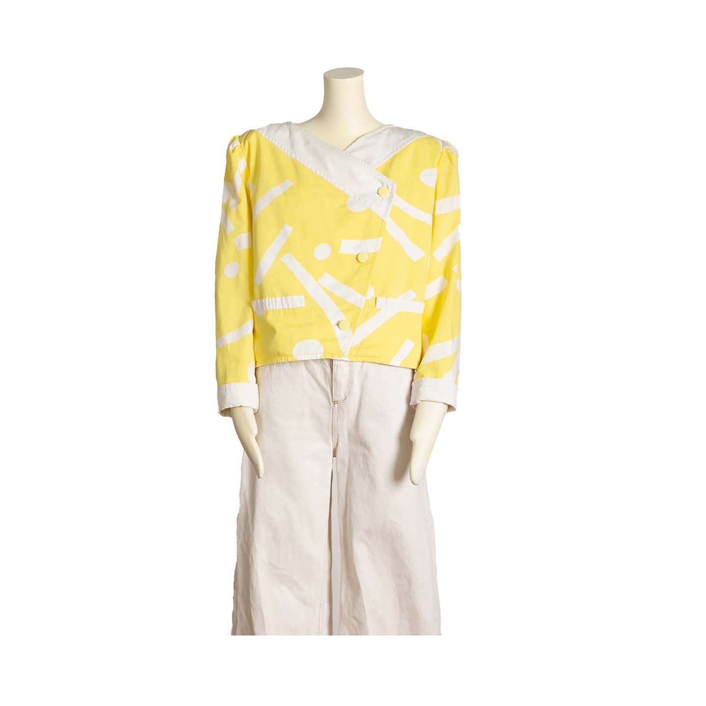 Courrèges yellow jacket - L - 1980s