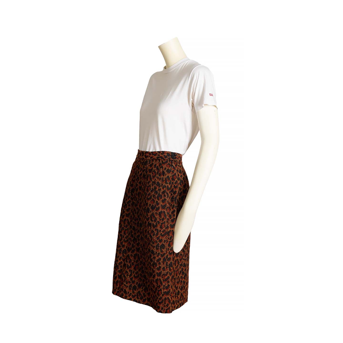 Yves Saint Laurent Rive Gauche leopard skirt - M - 1980s