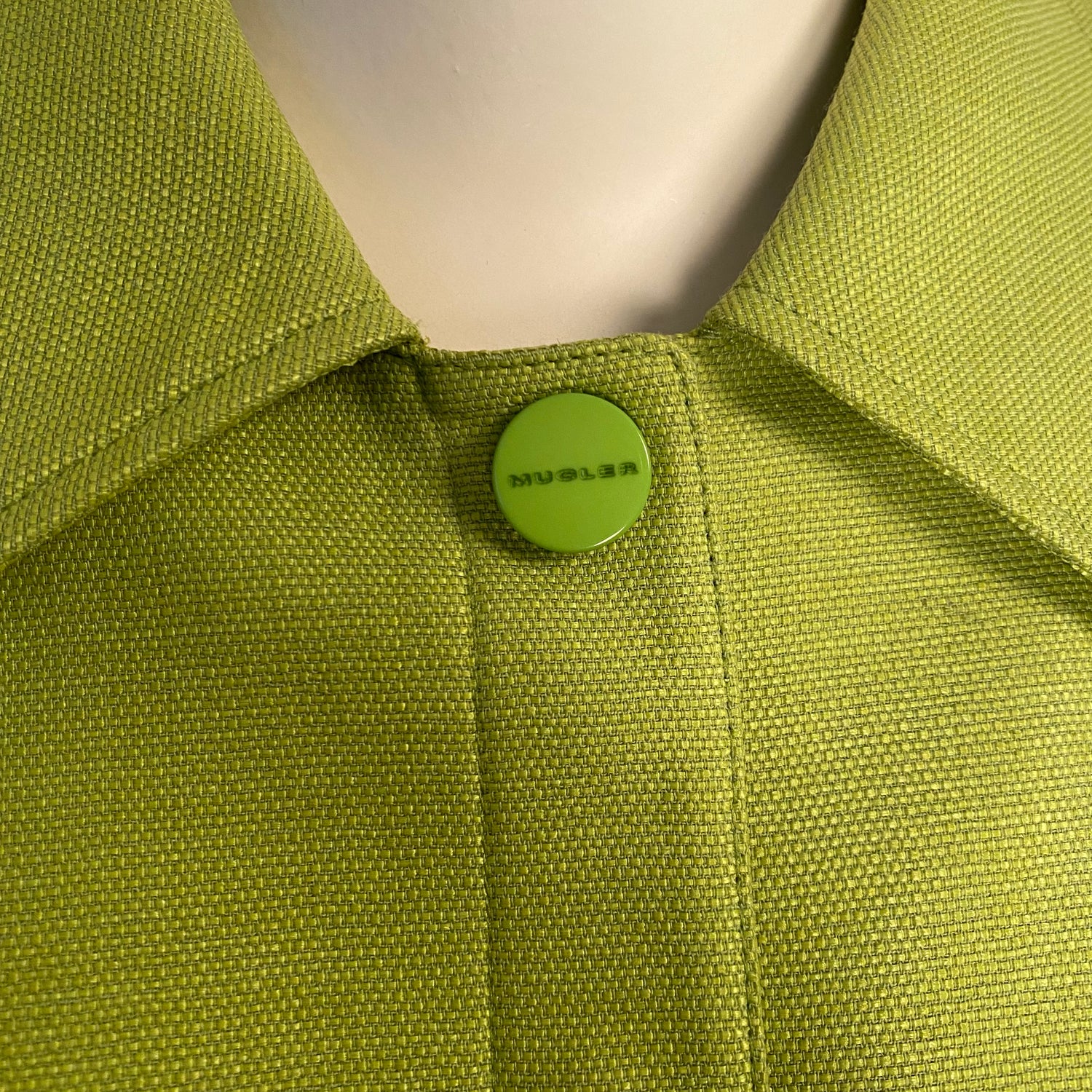 Thierry Mugler vintage lime green cropped jacket  - S - 1990s