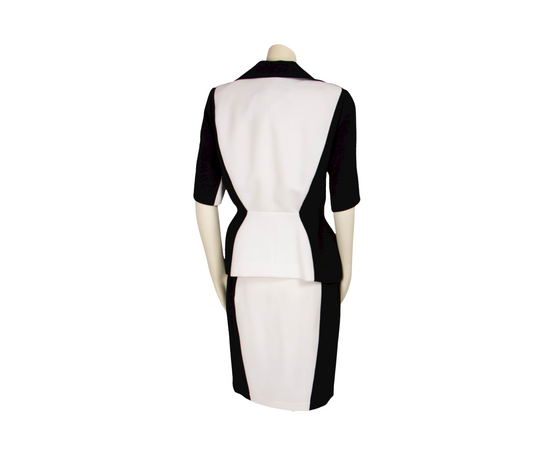 Thierry Mugler vintage white and black skirt ensemble - S - 1990s