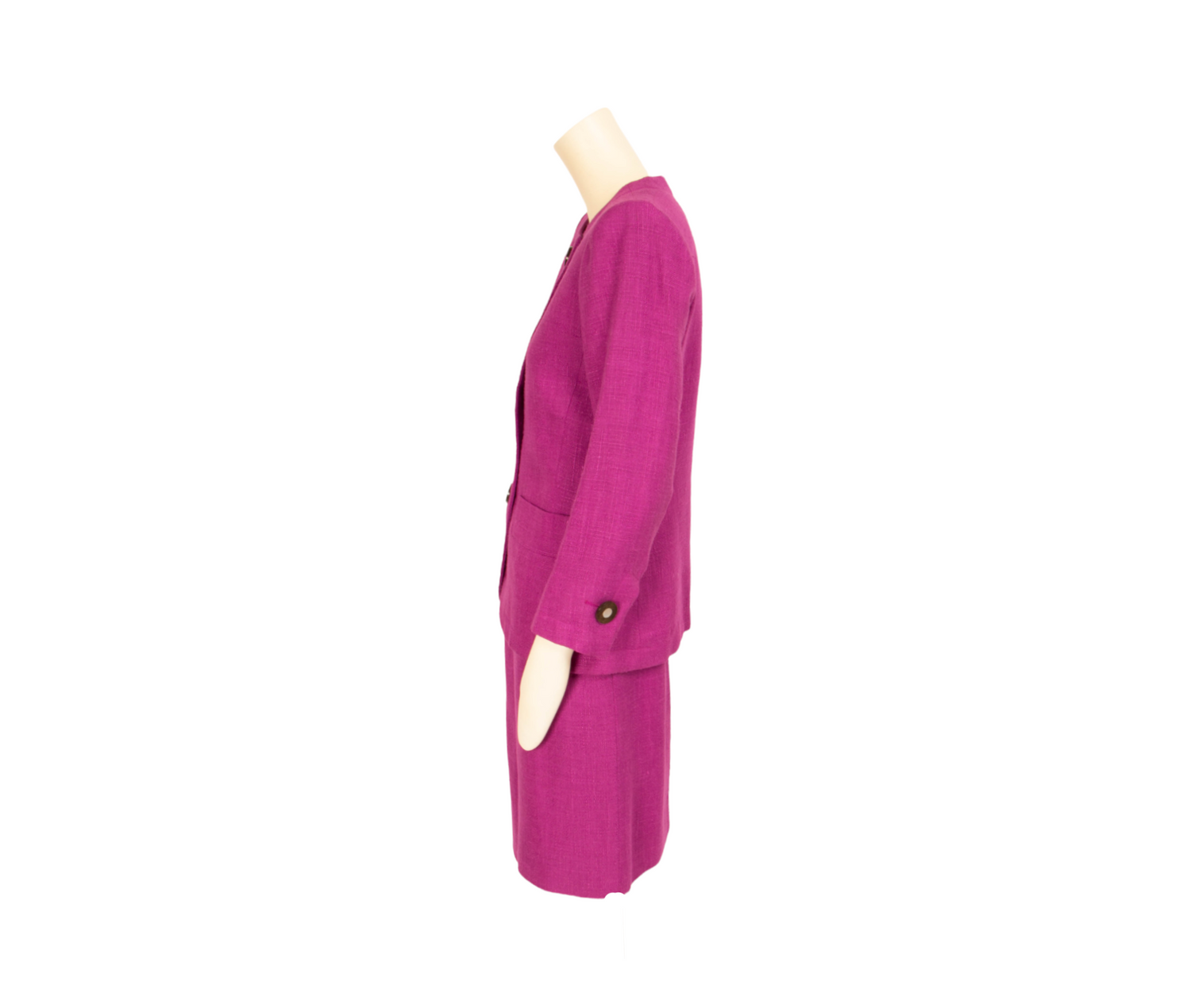 Yves Saint Laurent Rive Gauche vintage purple skirt suit - S - 1990s