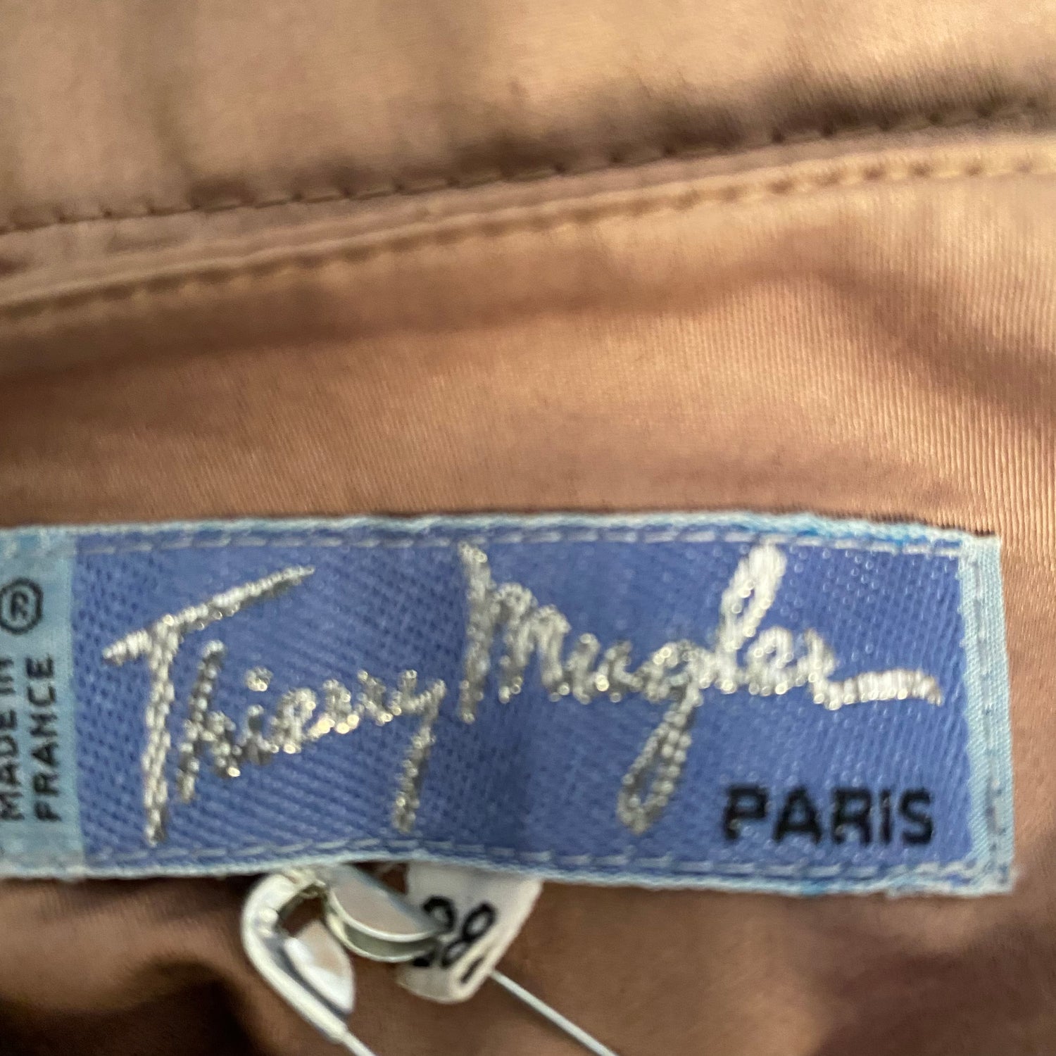 Thierry Mugler vintage bare back cotton dress - S - 1990s