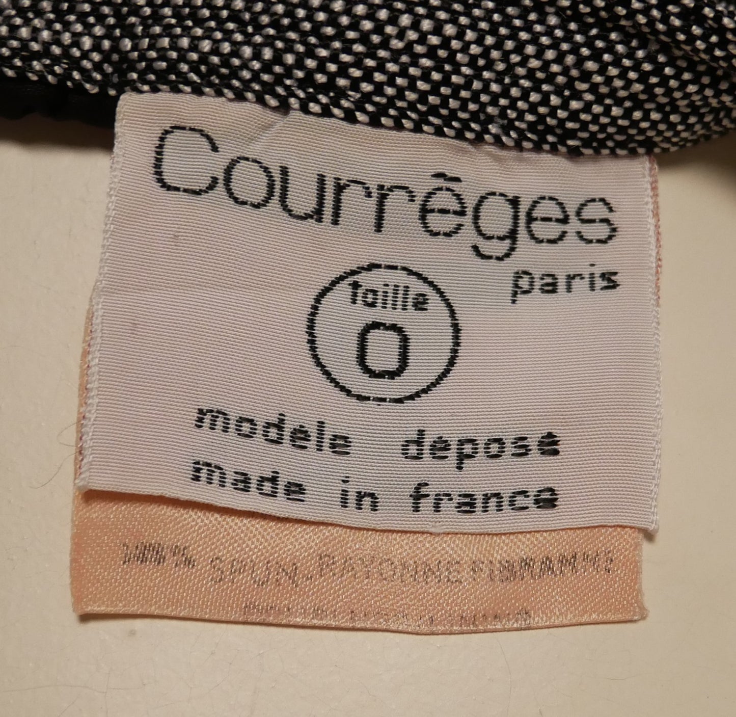 <tc>Jupe Courrèges grise vintage - M - 1970s</tc>