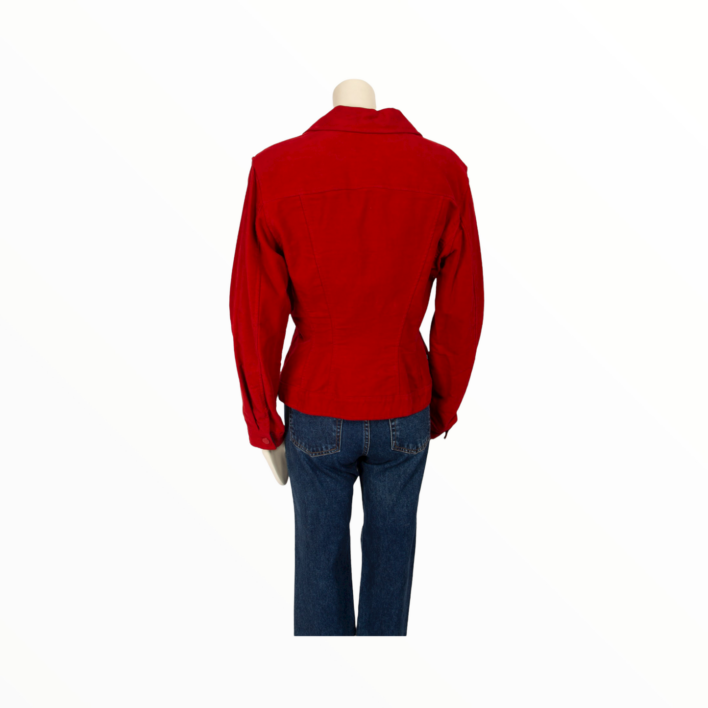 Jean Paul Gaultier Junior vintage jacket in red cotton velvet - L - 1990s