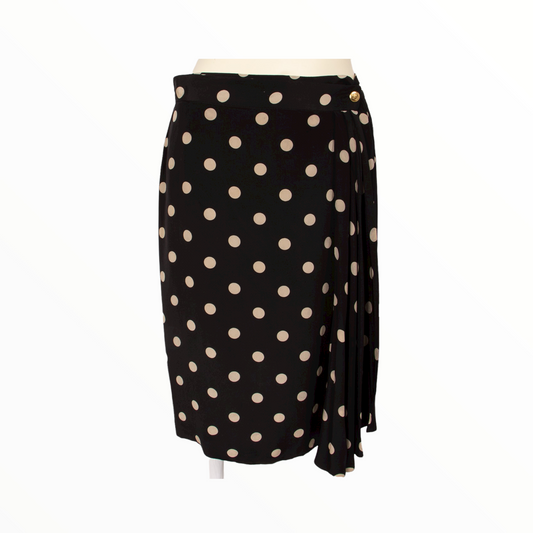 Christian Dior vintage dotted wrap skirt - M - 1980s