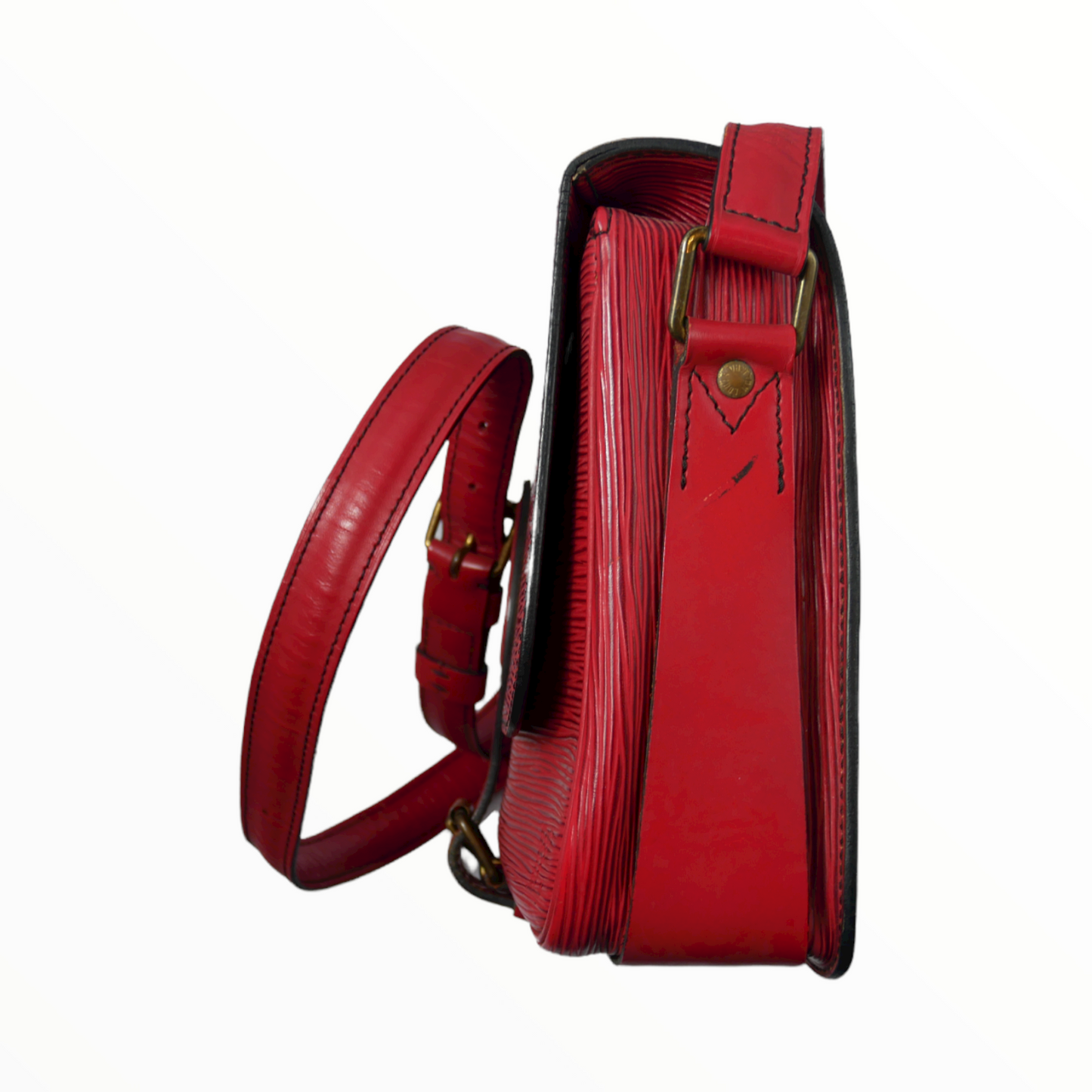 Louis Vuitton red satchel bag