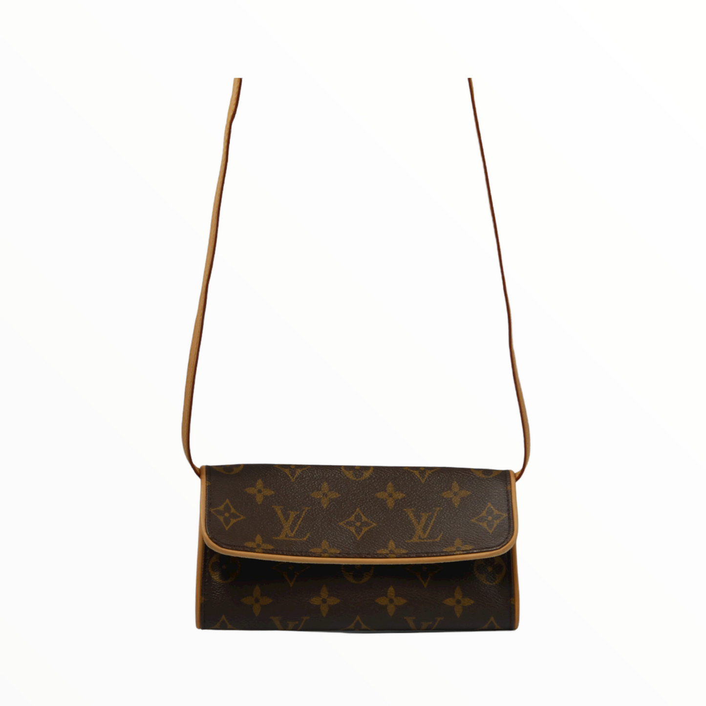 Louis Vuitton monogram wallet with strap
