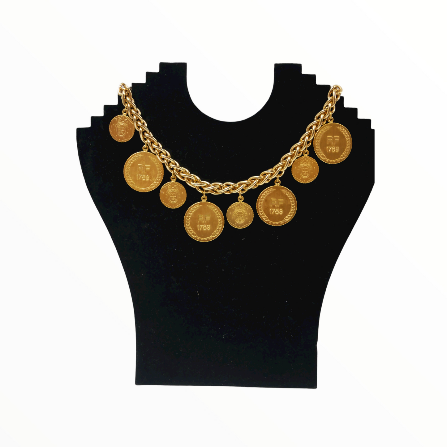 Christian Dior vintage gold coin necklace - 1990s