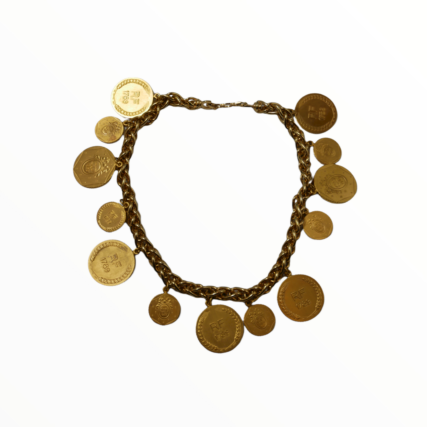 Christian Dior vintage gold coin necklace - 1990s