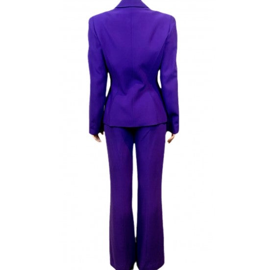 Lysis vintage Thierry Mugler purple wool pant suits - L - 1990s
