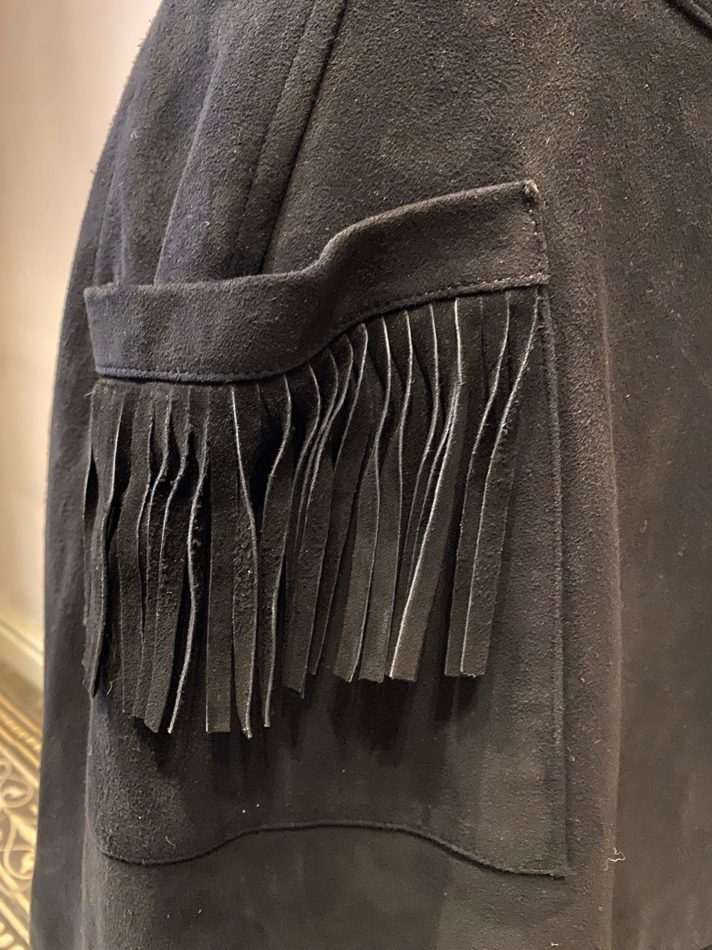Lysis vintage Saint Laurent fringed suede skirt - M - 2000s