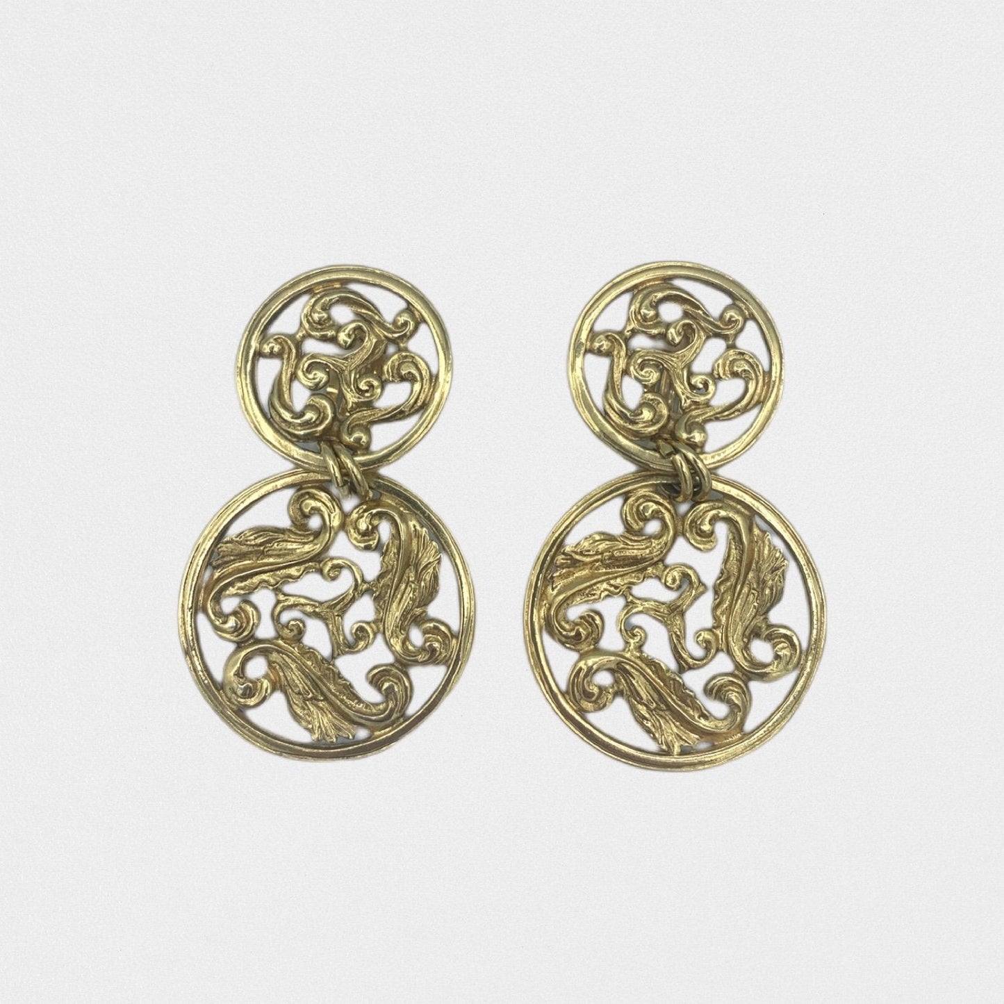 Lysis vintage Yves Saint Laurent arabesque earrings - 1990s