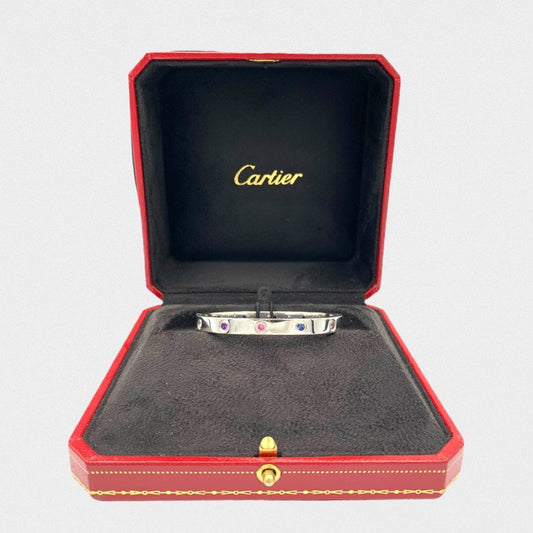 Lysis vintage Cartier LOVE white gold bracelet with diamonds