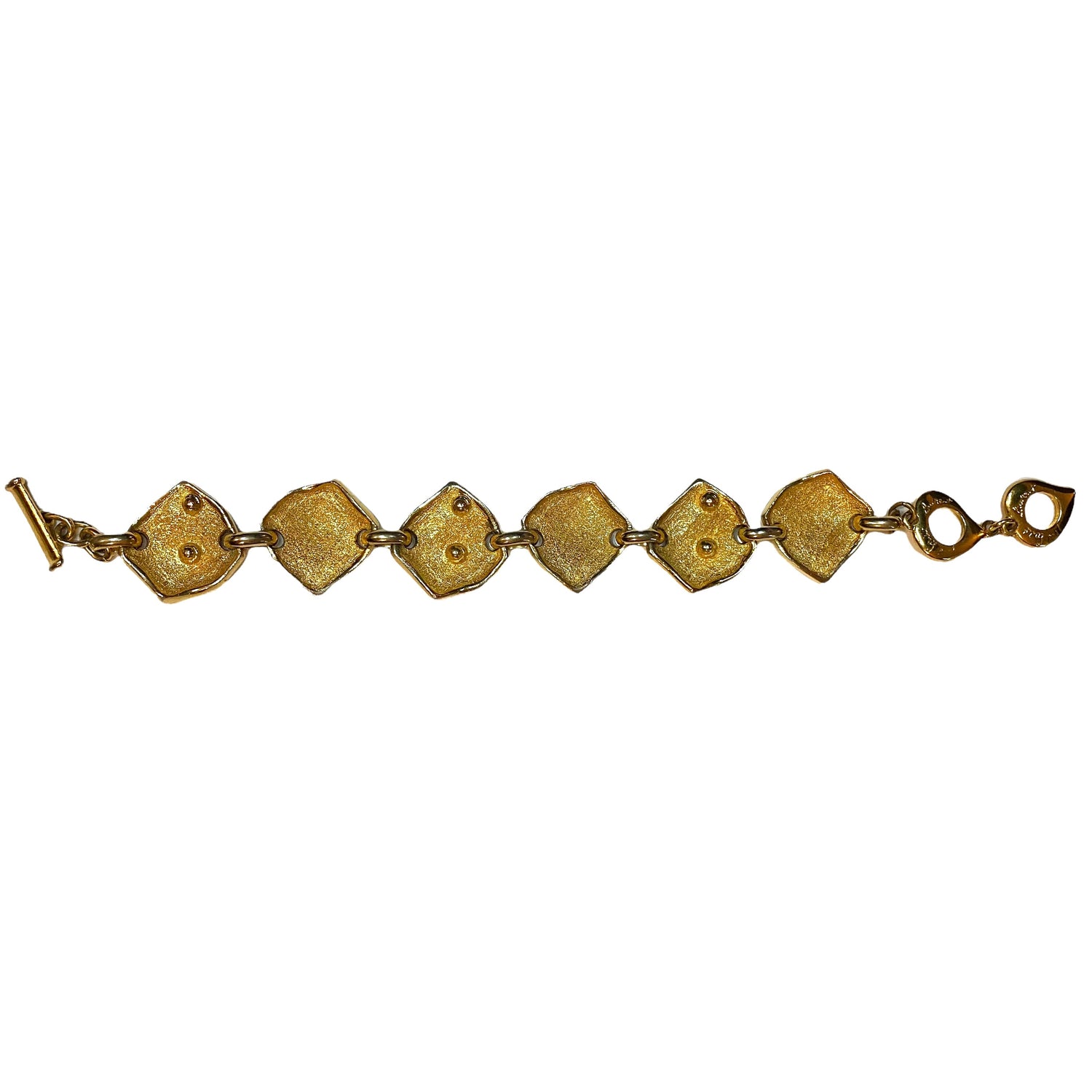 Lysis vintage Saint Laurent vintage bracelet losanges YSL - 1990s