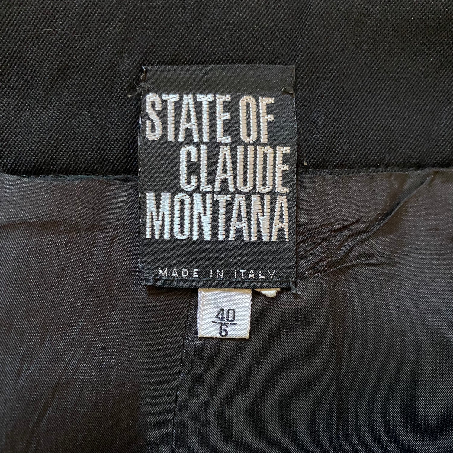 State of Claude Montana long black skirt - S - 1980s