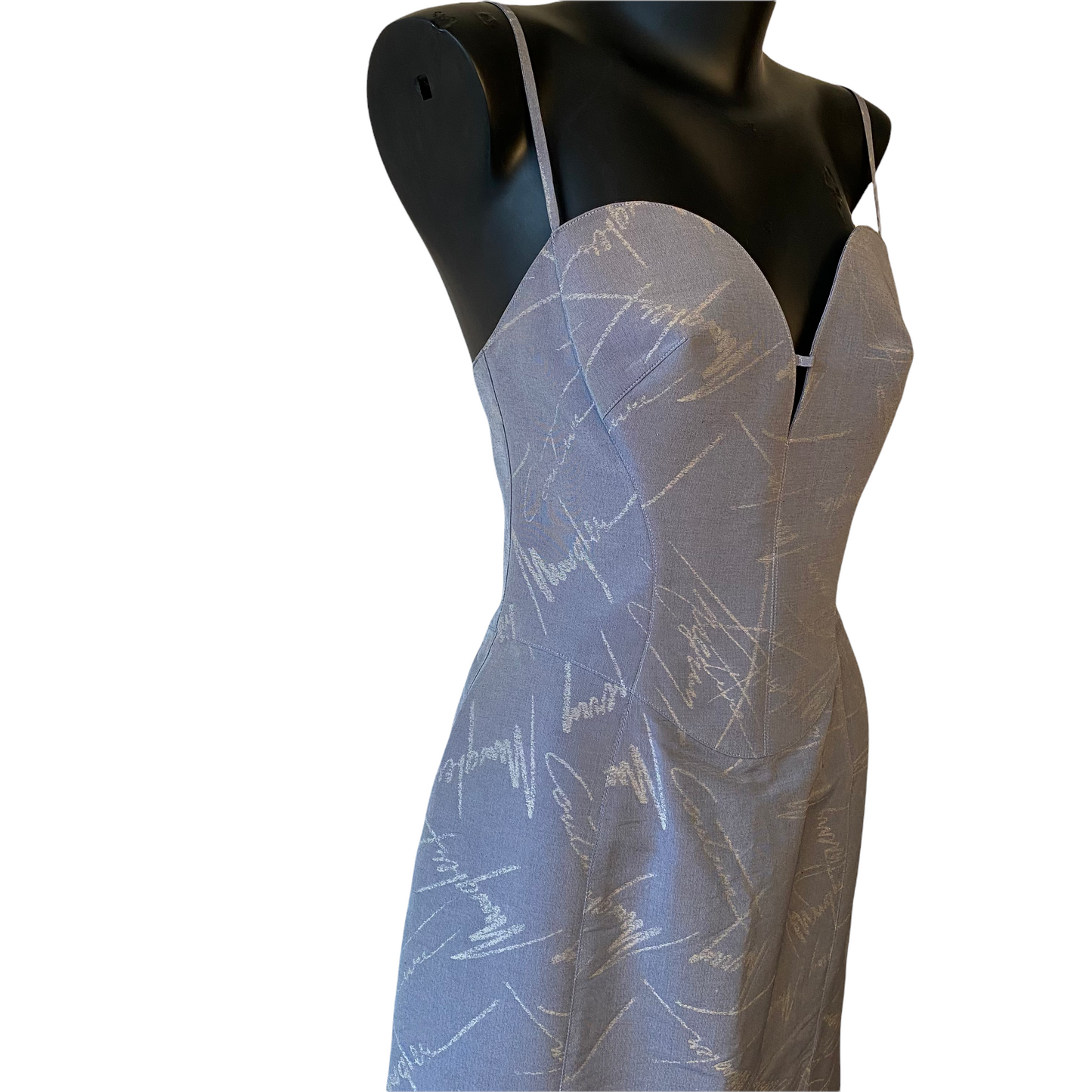 Thierry Mugler COUTURE vintage logo dress in silk mix - M - 2000s