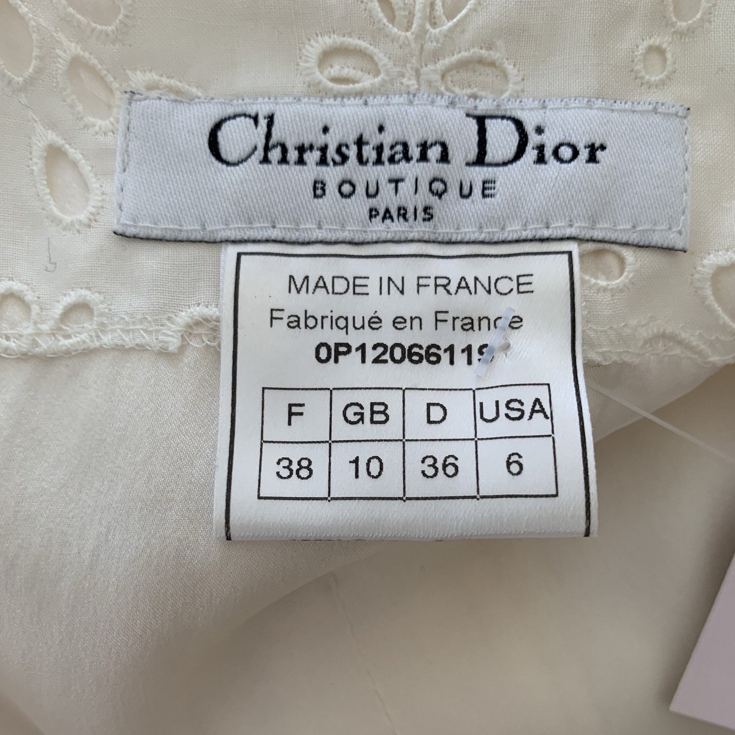 Lysis vintage Christian Dior English embroidery dress - M - 2012