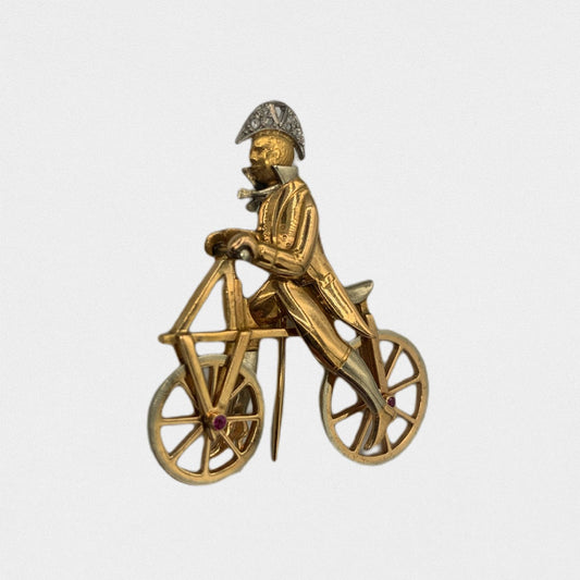 Lysis vintage Hermes vintage cycle brooch