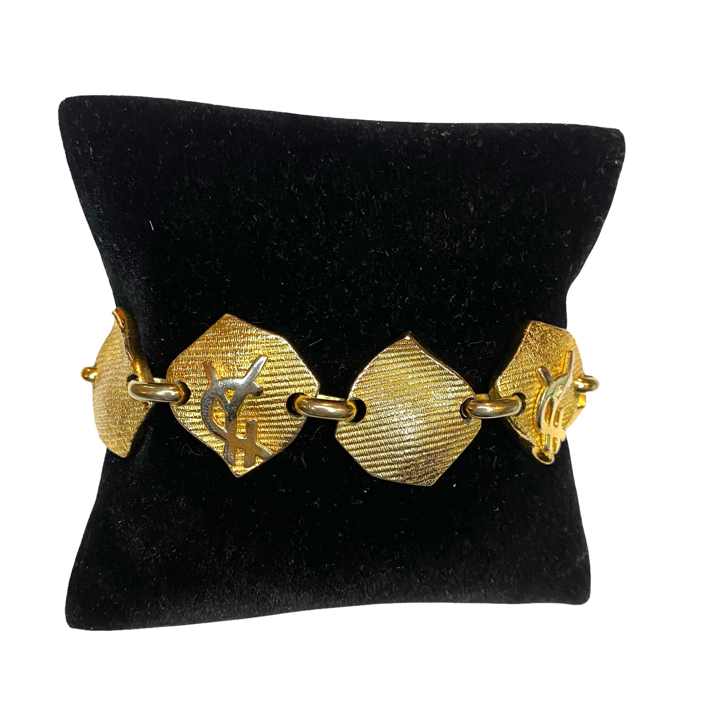 Lysis vintage Saint Laurent vintage bracelet losanges YSL - 1990s