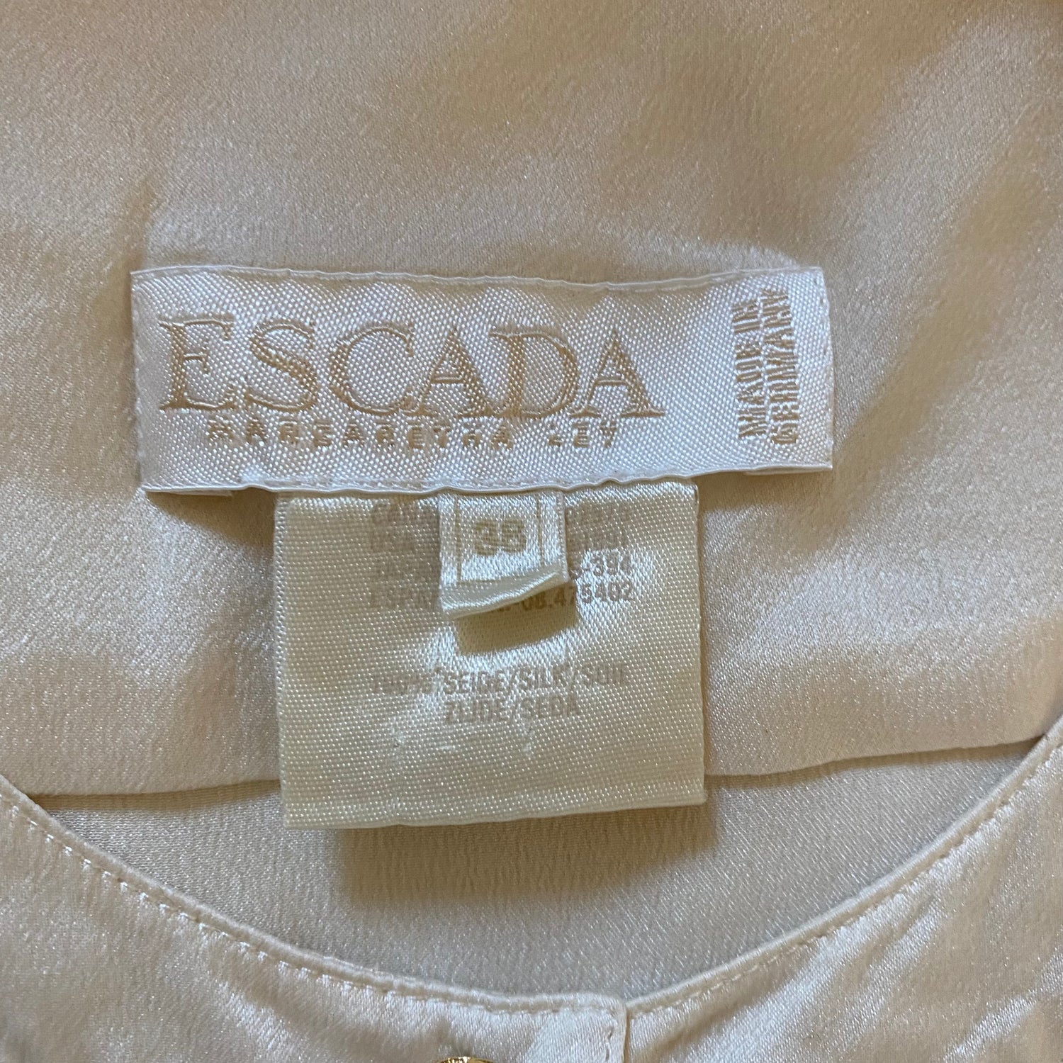 Escada blouse cream - L - 1990s