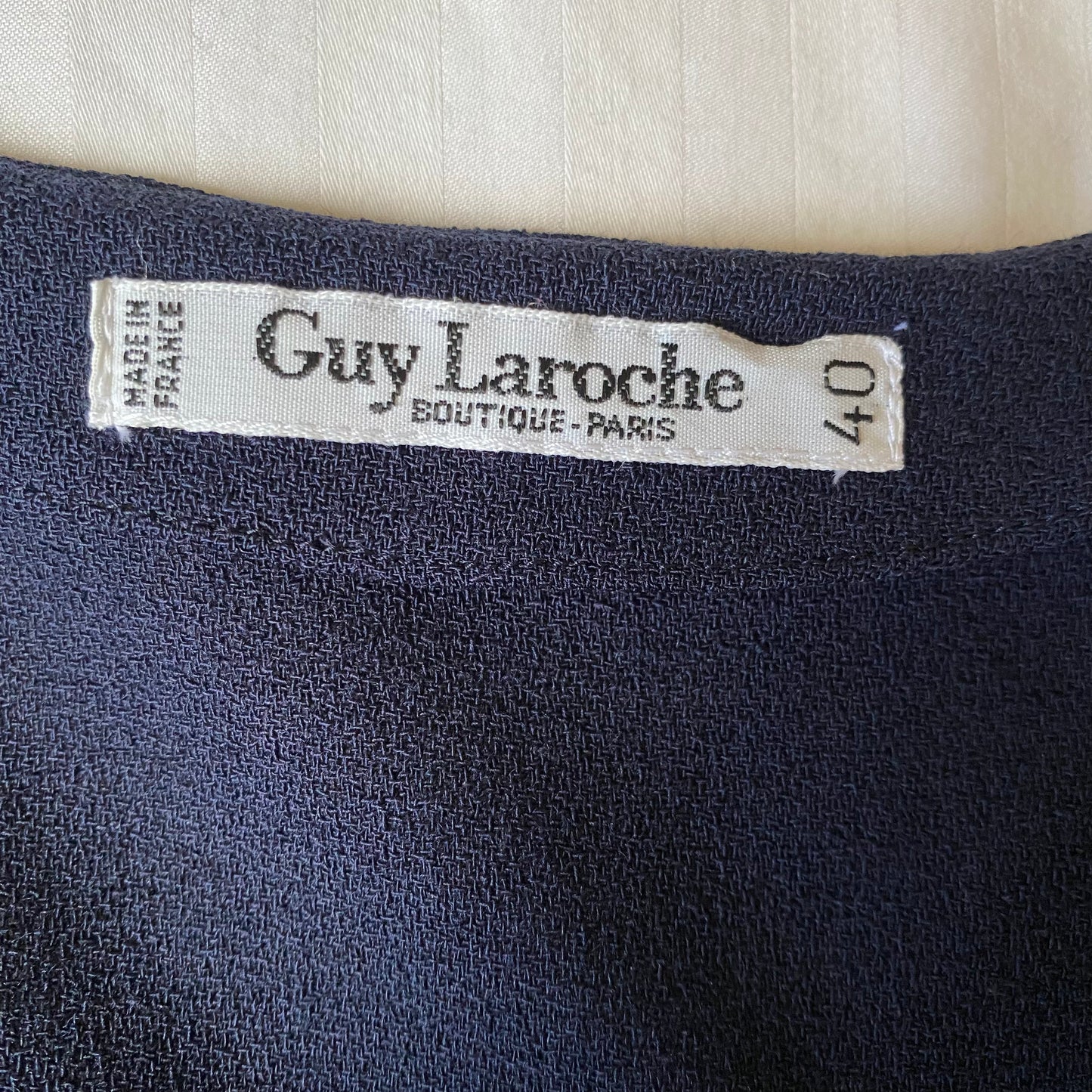 Guy Laroche Boutique marine dress - M - 1990s