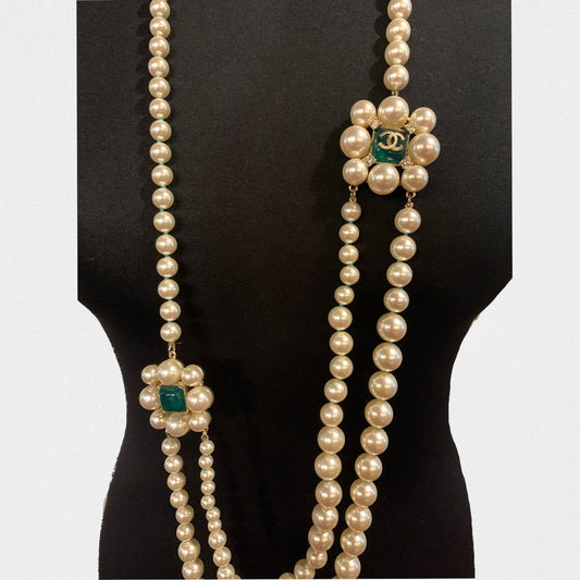 Lysis vintage Chanel pearl long necklace - 2010s