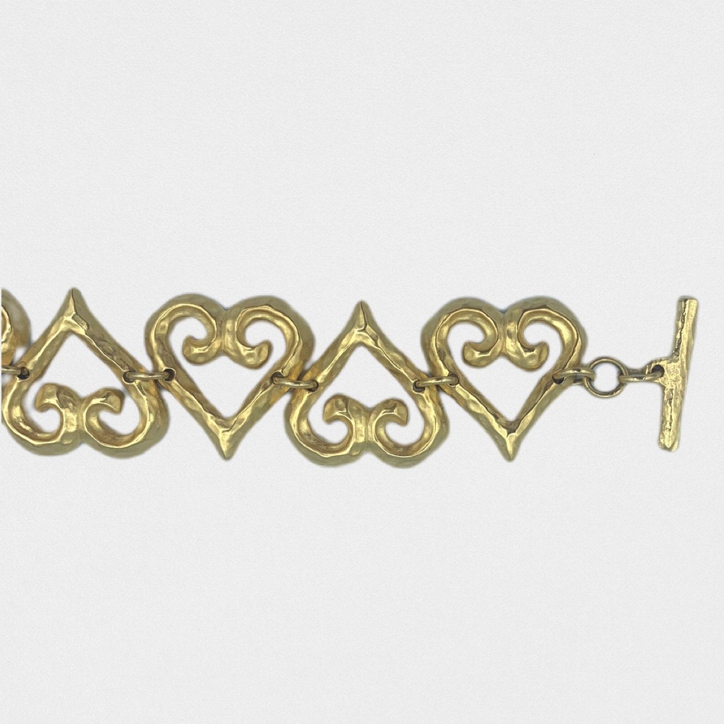 Lysis vintage Yves Saint Laurent hearts bracelet - 1980s