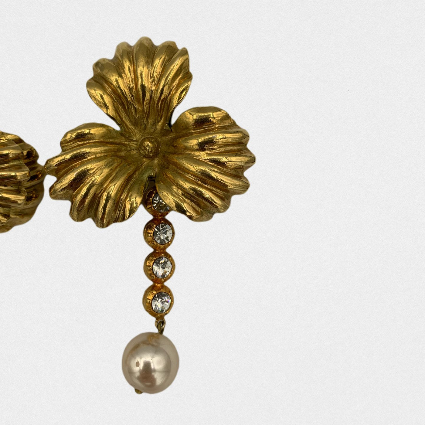 Lysis vintage Lanvin flower earrings - 1990s