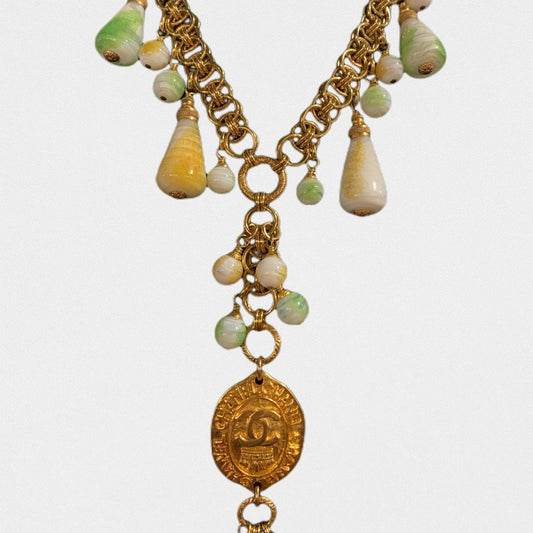 Lysis vintage Chanel long dangle necklace