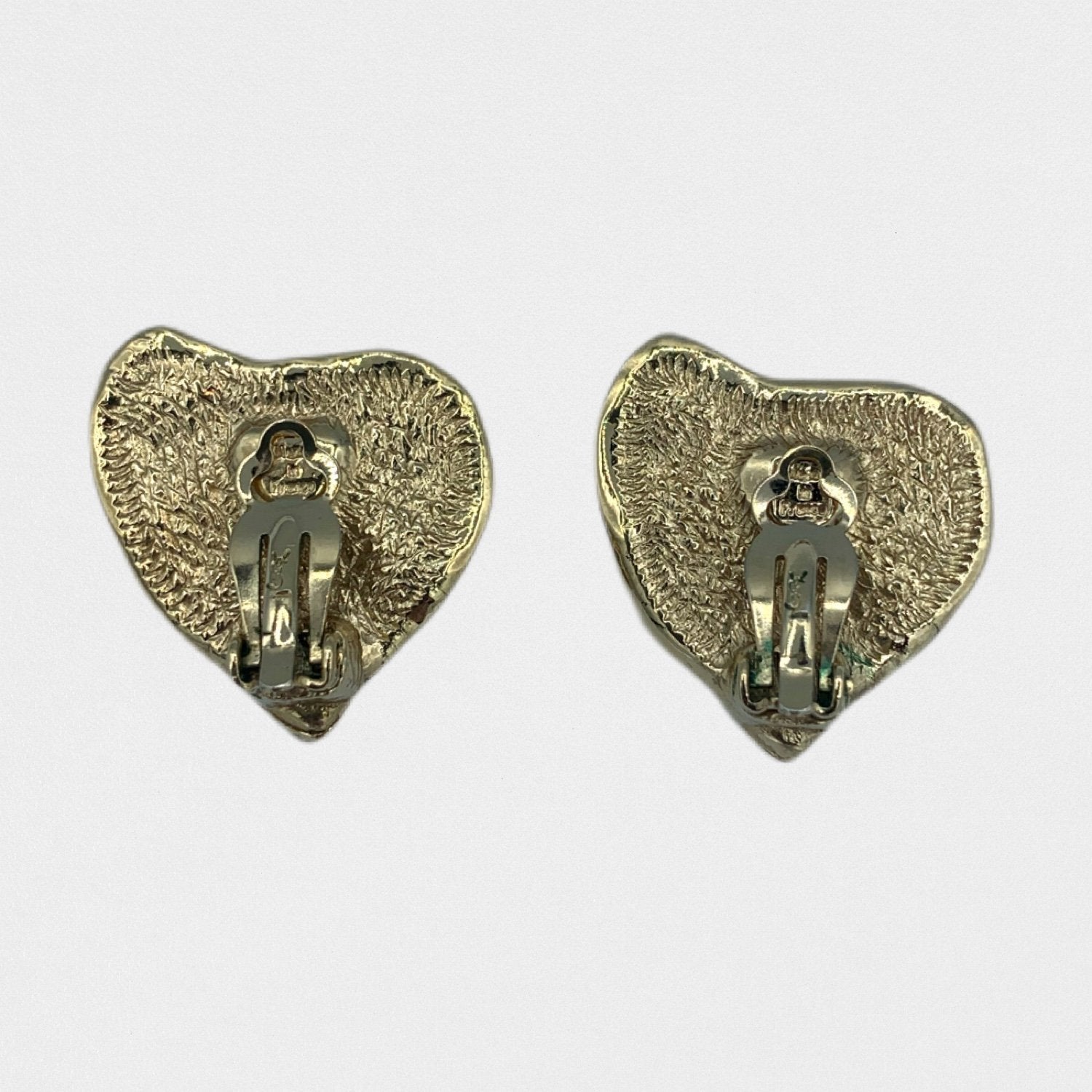 Lysis vintage Yves Saint Laurent heart-shaped earrings - 1990s