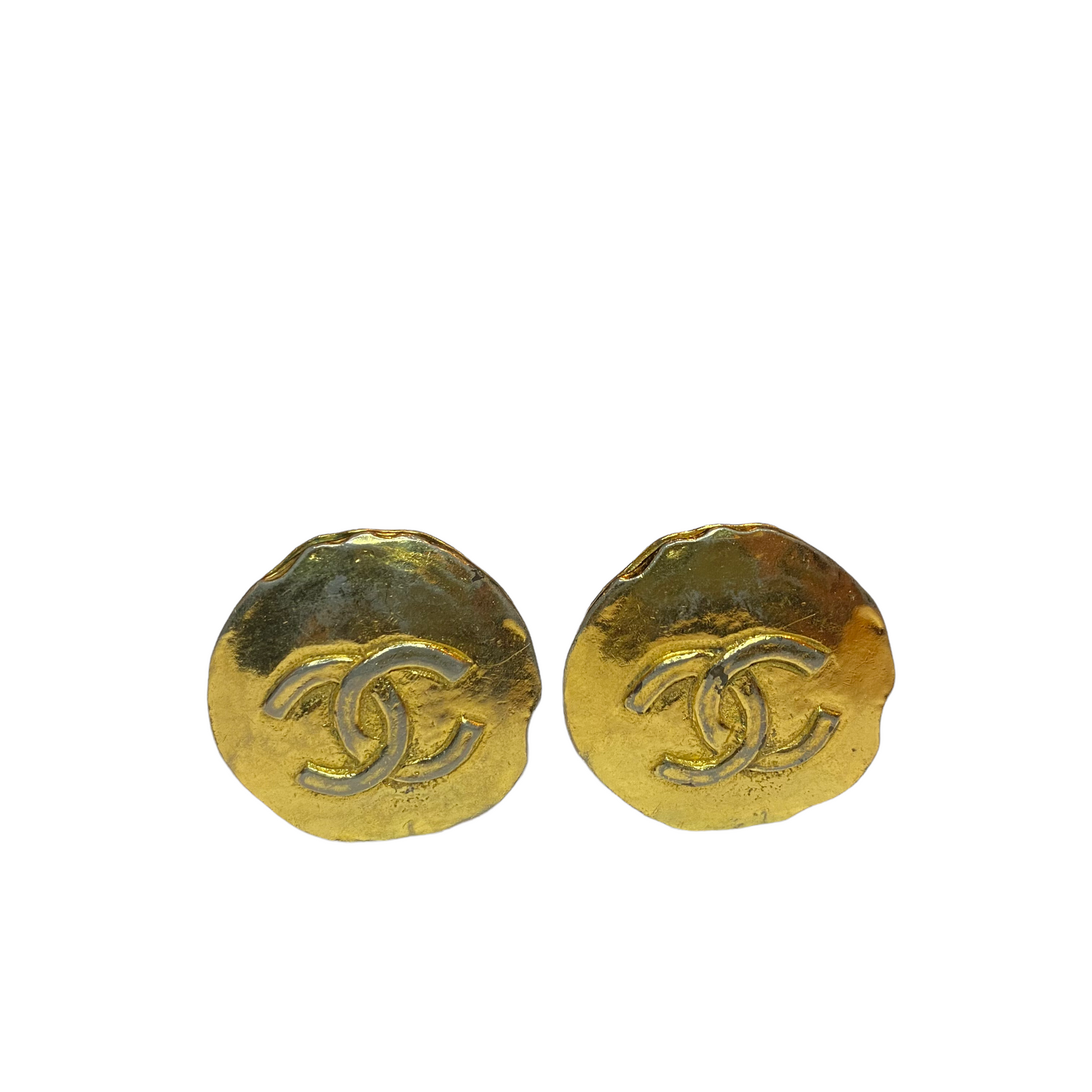 Lysis vintage Chanel vintage clip earrings round   - 1990s