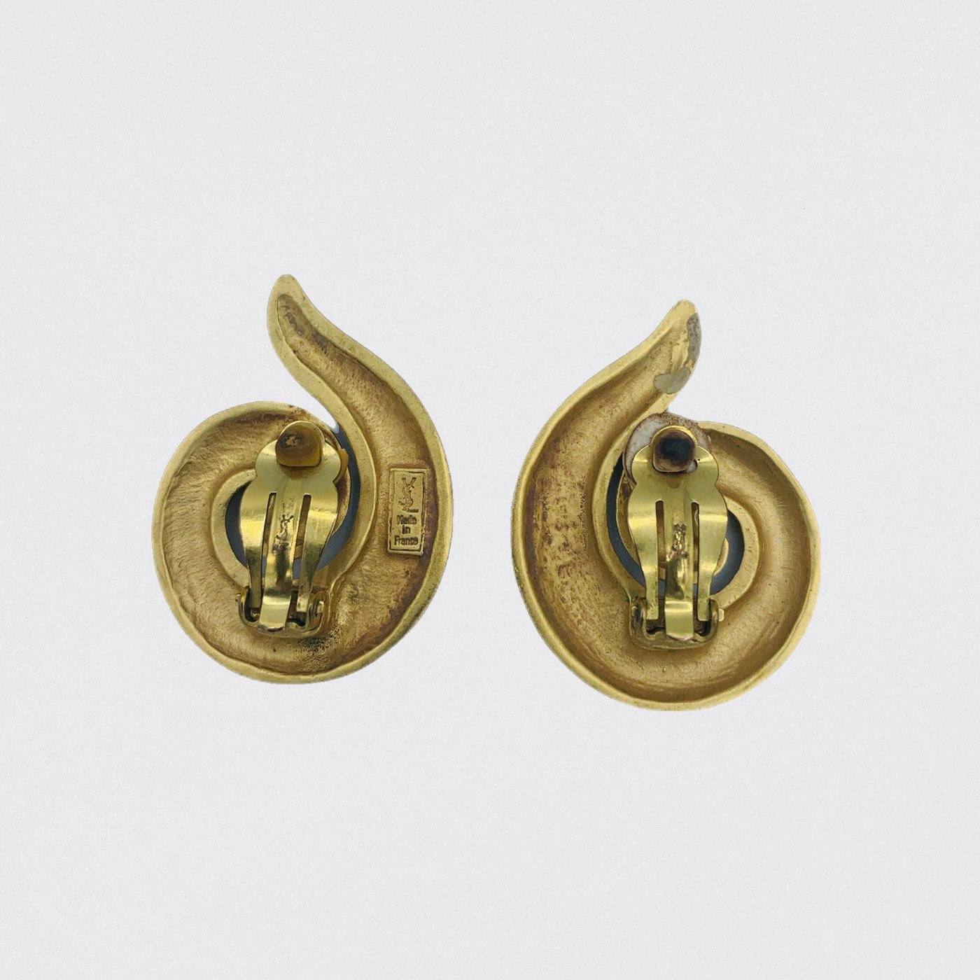 Lysis vintage Yves Saint Laurent tourbillon earrings - 1990s