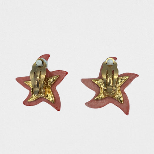 Lysis vintage Yves Saint Laurent starfish earrings - 1980s