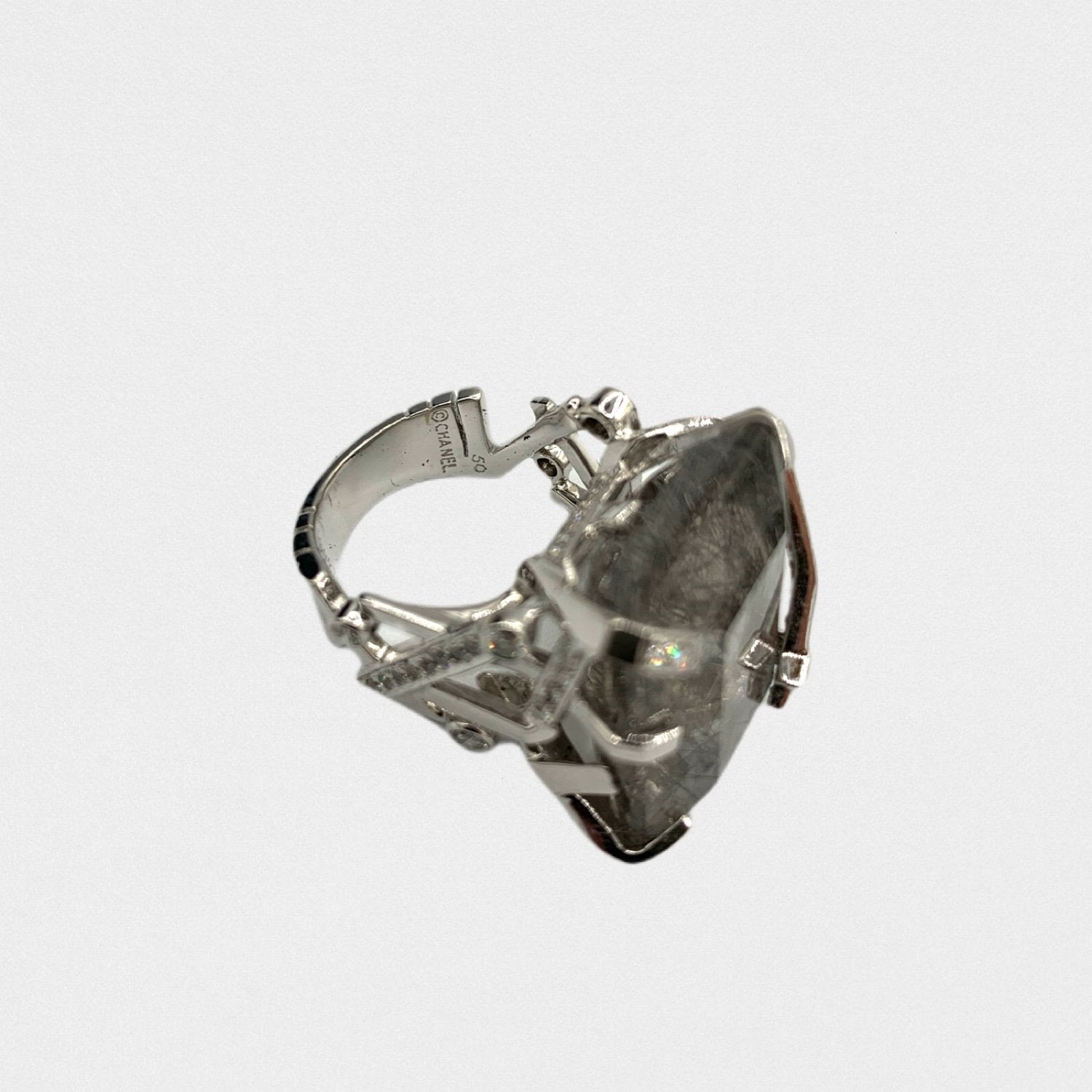 Lysis vintage Chanel rutile quartz and diamonds ring - 49