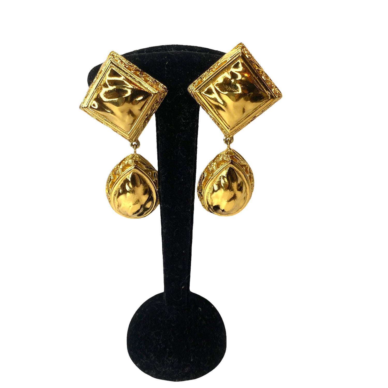 Lysis vintage Leonard vintage pendant clip earrings  - 1990s