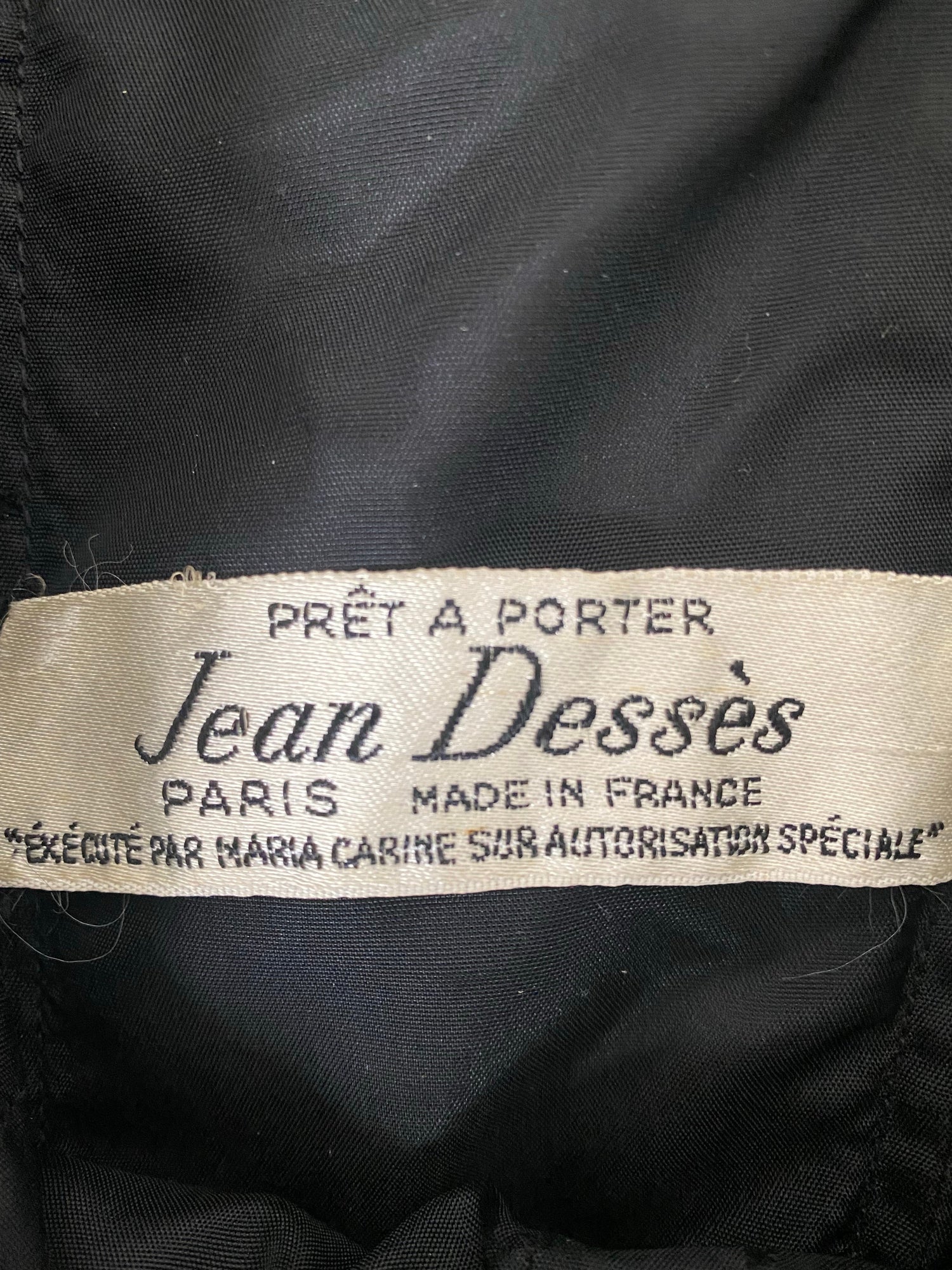 Vintage second hand Jean Dessès black cocktail dress - S - 1960s Lysis