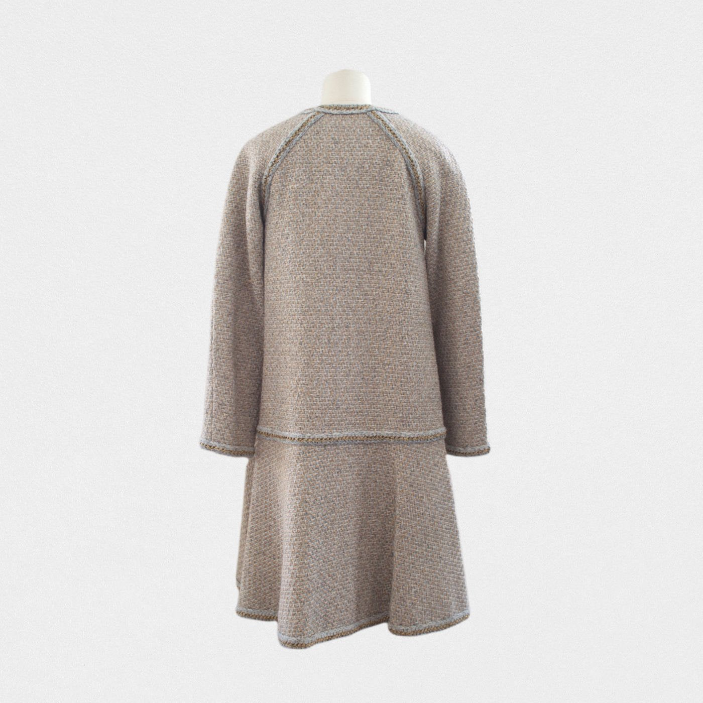Lysis vintage Chanel tweed long coat - M - Métiers d'art Paris New York 2018-2019