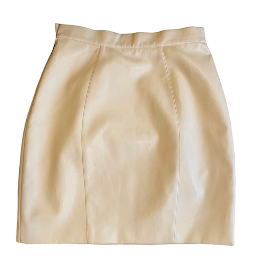 Mugler vintage skirt in beige pleather beige - M - 1990s