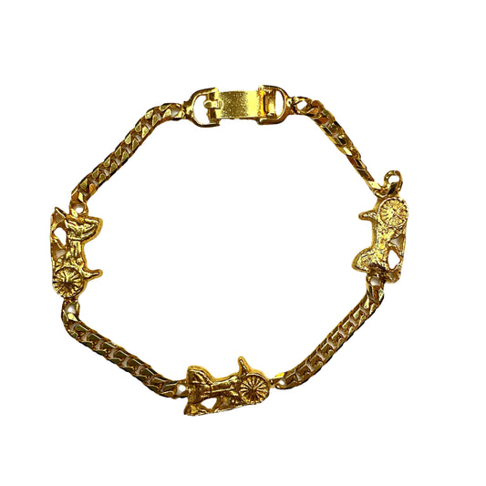 Lysis vintage Celine vintage chain bracelet signature - 1990s